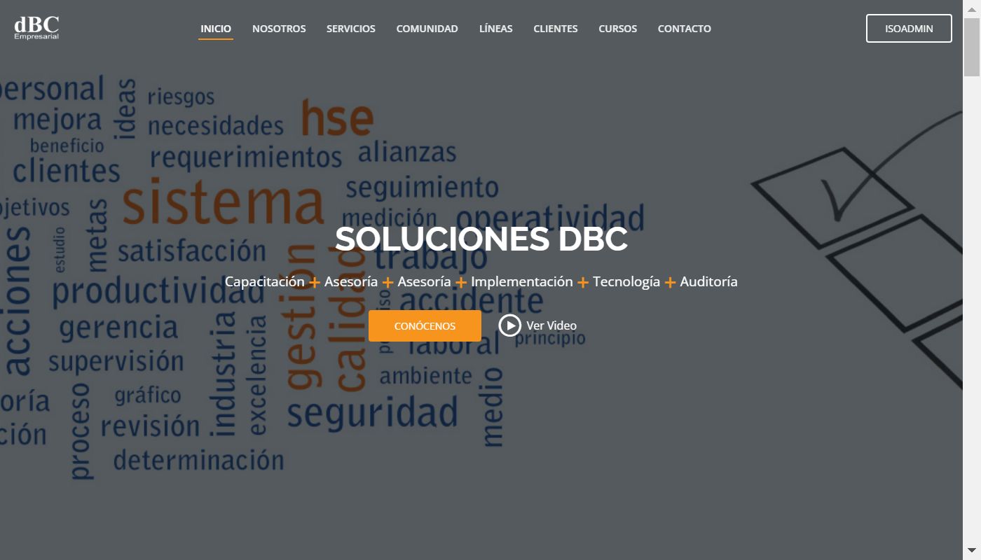 Screenshot de Grupo Empresarial DBC